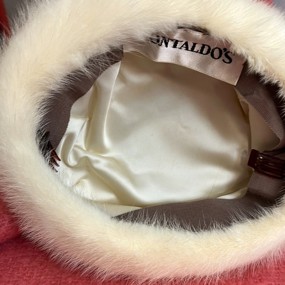 Vintage Genuine White Mink Fur Hat - Picture 5 of 13